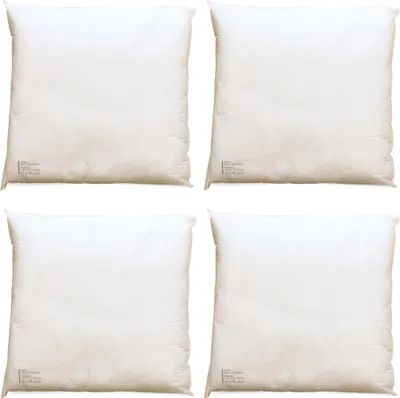 Produktbild von 4er Set Kissenfüllungen 40x40 cm weiche Innenkissen für Dekokissen