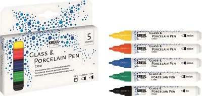 Image de KREUL Glasmarker "Glass Color" 5er Set transparent