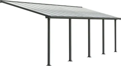 Produktbild von Palram - Canopia Aluminium Terrassenüberdachung Olympia Anthrazit 295x739x305 cm