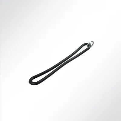 Produktbild von Lysel Gummispannringe mit S-Haken EPDM schwarz, (L) 200mm in schwarz (100 Stück)