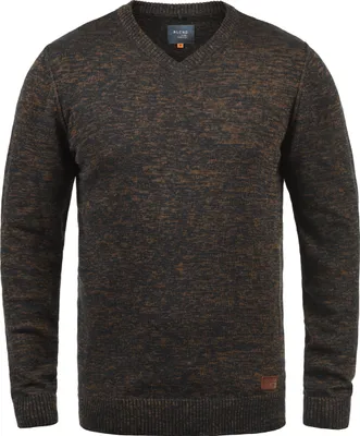 Produktbild von BLEND BHDansel Herren Strickpullover Feinstrick Pullover mit V-Ausschnitt Rippbündchen Baumwollmischung Regular fit