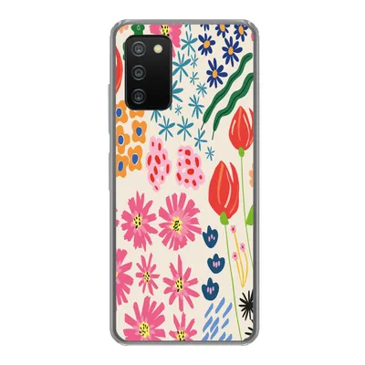 Produktbild von MuchoWow® Handyhülle Schutzhülle Hülle für Samsung Galaxy A03s Blumen - Gestaltung - Tulpe Silikon Softcase Handy Hülle - Schutz