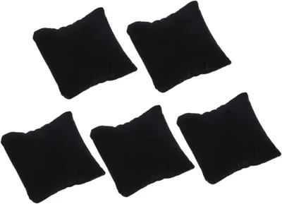 Image de Supports d'exposition pour bijoux - Support pour montres - Présentoirs à bijoux - Organisation stable - Lot de 5 pièces - Noir