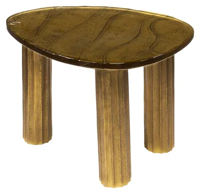 Zdjęcie produktu dla Stolik kawowy FURNLUX Eclipse Gold 51 cm / Główny kolor: złoty / Wymiary: 51 x 35 x 37 cm