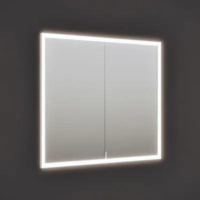 Produktbild von burgbad rl20 Spiegelschrank 92 cm, mit Lichtrahmen für Wandeinbau