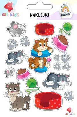 Image de Autocollants pour enfants « Que fait le chat ? » - All4Kids