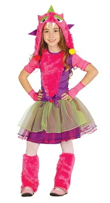 Produktbild von kleines pinkes Monster Kinderkostüm, Größe:122/128