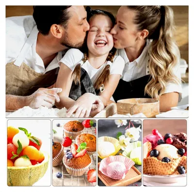 Produktbild von 3 Stück Eisportionierer aus Edelstahl, 4/5/6 cm Eislöffel, Eisportionierer mit Auslöser für Eiscreme, Plätzchen, Kuchenteig, Melone