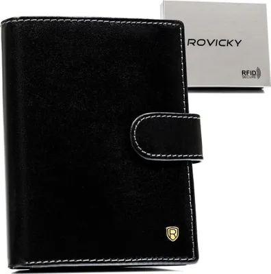 Produktbild von Herren Lederbrieftasche N104L-RVT SCHWARZ