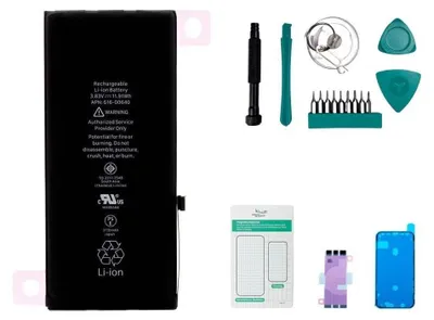 Produktbild von Akku Ersatzteil Set für Apple iPhone 11, 3110mAh Kapazität, Modell 616-00644 (APN)