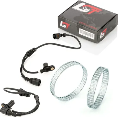 Produktbild von 2x ABS-Sensor und ABS-Ring Vorderachse 48 Löcher für FORD SEAT VW SHARAN ab 2001