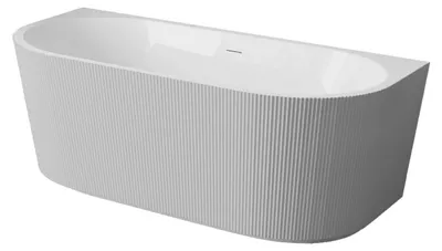Obrázok produktu pre BALNEO prístenná vaňa VIVA 160 × 75 cm v sivej farbe rebrovaný