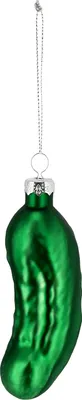Image de Décoration d'arbre de Noël Concombre en verre - 1 pièce - Concombre de Noël