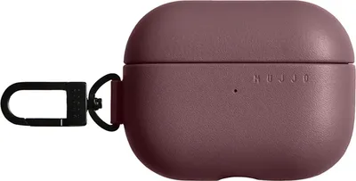 Image de Mujjo cuir coque Airpods Pro 3 – Compatible avec la charge sans fil – Découpe pour appairage Bluetooth sans couture – Cuir Ecco tanné végétal - Rouge