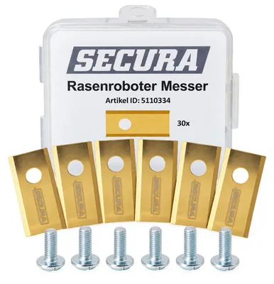 Produktbild von 30x Ersatzklinge Messer SECURA passend Worx Landroid Mähroboter S450i S500i M500, KI-generiertes Bild