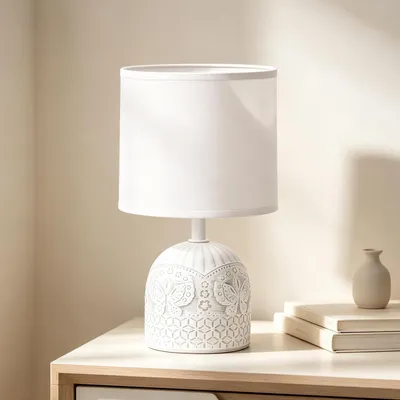 Produktbild von Aigostar Tischlampe Keramik Tischleuchte Lampe für Nachttisch – Größe styleC