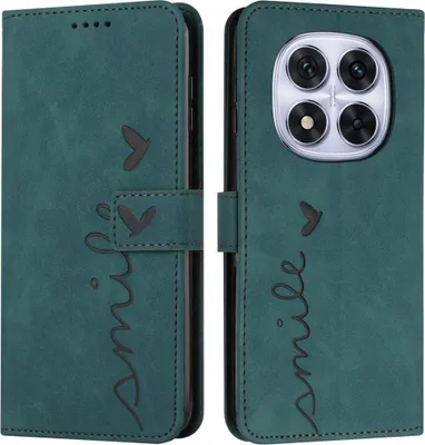 Produktbild von Xiaomi Redmi Note 14 Pro 5G / Pro+ / Poco X7 Hülle - Coverup Smile Klapphülle - Grün