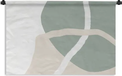 Produktbild von MuchoWow® Wandteppich Wandbehang Minimalismus - Pastell - Gestaltung 90x60 cm Tapisserie Dekoration Wandtuch - Wandskulpturen - Bildteppich