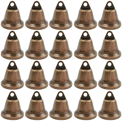 20 Vintage Bronze Glocken 38 mm – Metallglocken für DIY