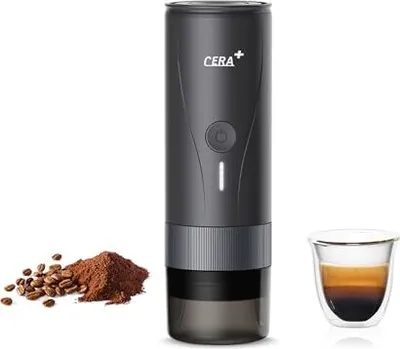 Produktbild von CERA+ Tragbarer Espressomaschinen Pro, Selbstheizung Pro Level Special Coffee Machine, kompatible ultra feines Schleifen, professionelle elektrische k