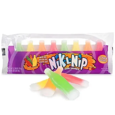 Produktbild von Nik-L-Nip Original Wax Candy Bottles 79g 32ml (8 Pack)
