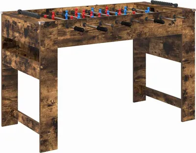 Produktbild von vidaXL Tischfußballtisch Geräucherte Eiche 125 x 60,5 x 80 cm