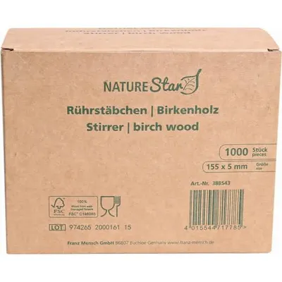 Produktbild von Rührstäbchen 155mm HolzVE=1000 Stück
