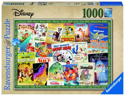 Produktbild von 1000 Teile Ravensburger Puzzle Disney Vintage Movie Poster 19874