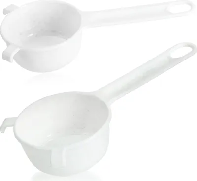 Produktbild von com-four® 2x Küchensieb aus Kunststoff - Puderzuckersieb - Feinmaschiges Sieb zum Backen - Mini Sieb für Tee, Kaffee, Kakao