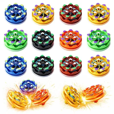 Image de Jeu de 12 toupies amusantes, idéal pour les fêtes