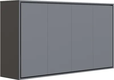 Obrázek produktu pro SMARTBett Skříňové lůžko 100x200 Horizontální (M2 hloubka 55 cm) Antracita