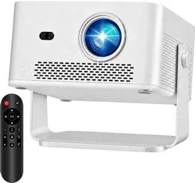 Productafbeelding van Beamer Full HD 1100 ANSI Lumen - 1080p 4K Upscaling - LED - Draagbaar - Thuisbioscoop Projector