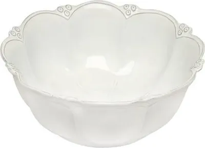 Produktbild von Salatschale, Servierschüssel ITALICA D. 28cm weiß Keramik Virginia Casa