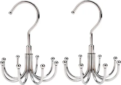 Produktbild von 2 Stück Gürtel Organizer Gürtel Aufbewahrung, Silber
