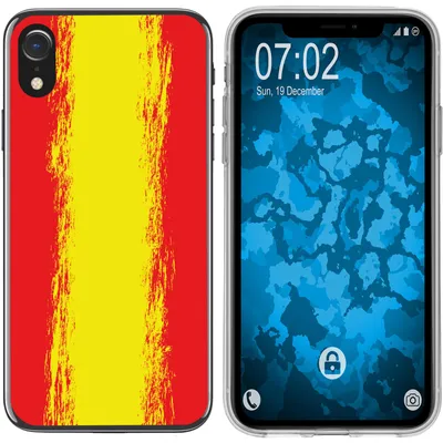 Produktbild von PhoneNatic Case kompatibel mit Apple iPhone Xr Silikon-Hülle WM Spanien M11