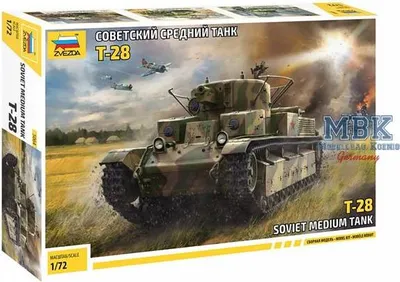 Zdjęcie produktu dla Zestaw modelarski czołg 5064 - Czołg radziecki T-28 (1:72)