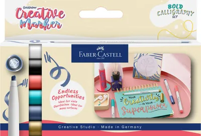 Zdjęcie produktu dla Faber-Castell Gofa C, Wielobarwny, Wielobarwny, 6 kol., Końcówka cienka, Prostokąt, 1,5 mm