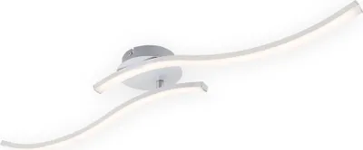 Produktbild von LED Deckenleuchte 2-flammig 1.400 Lumen 3.000 Kelvin 18 W Alu-Finish Briloner