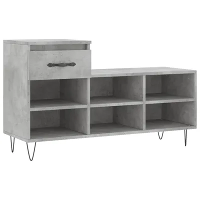Produktbild von Schuhregal Betongrau 102x36x60 cm Holzwerkstoff