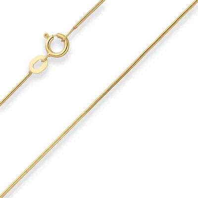 Produktbild von 0,8mm Schlangenkette Goldkette Collier Halskette aus 333 Gold Gelbgold 45cm