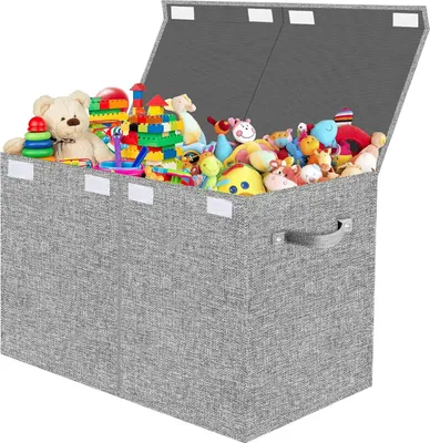 Produktbild von Spielkiste mit Deckel, 62x33x40cm, Oxford-Stoff