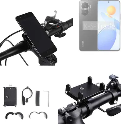 Produktbild von K-S-Trade Handyhalterung für das Fahrrad kompatibel mit Honor Play 7T Pro Halter Lenkstange Fahrradhalterung Motorrad Bike Mount Befestigung