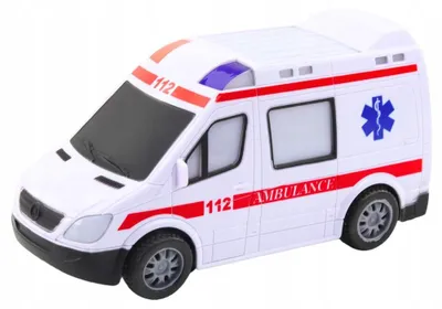 Produktbild von Jokomisiada 24776 Spielzeug-Rettungswagen mit Licht und Sound