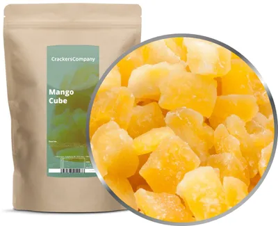 Produktbild von CrackersCompany Mango-Würfel (Mango Cube), ZIP-Beutel 600 g