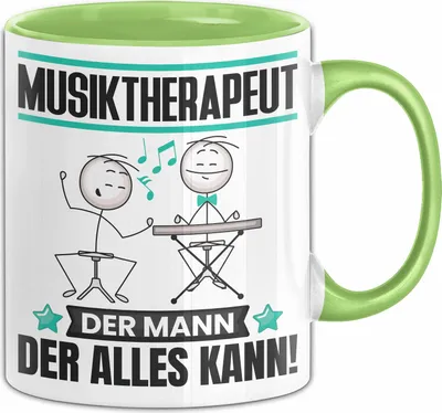 Produktbild von Musiktherapeut Tasse Geschenk für Musiktherapeut Der Mann Der Alles Kann Geschenkidee zum Geburtstag (Grün)