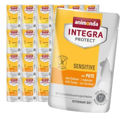 Produktbild von Animonda Integra Protect Sensitive 24x85g Nassfutter für Katzen mit Futtermittelunverträglichkeit, 2 Geschmacksrichtungen