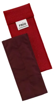 Produktbild von FRIO EINZEL Diabetiker Insulin Kühltasche 6,5 x 18 cm rot | Für 1 Insulin Pen | Kühlt mit kaltem Wasser I Keine Kühlakkus oder Stromquellen notwendig | Wiederverwendbar