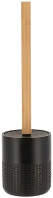 Obrázok produktu pre TENDANCE | Stojan na toaletnú kefu – Držiak na toaletnú kefu – Toaletná kefa – čierna – z polyrezínu – 40 x 11 cm – Toaletná kefa – Kúpeľňové doplnky – Praktické – moderné