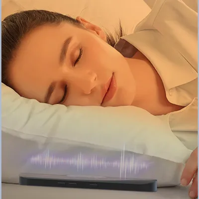 Produktbild von INF Knochenleitung Bluetooth Musikbox Schlaf Lautsprecher mit Timer Blau