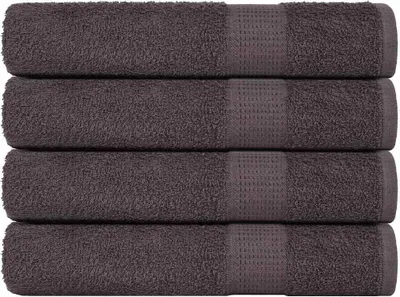 Imagen del producto de Toallas para sauna FROGN, juego de 4 unidades, color antracita, 80x200 cm, 360 g/m²